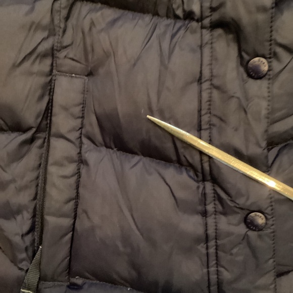 LL Bean Womens Down Vest Navy Blue Sz M - Picture 6 of 6